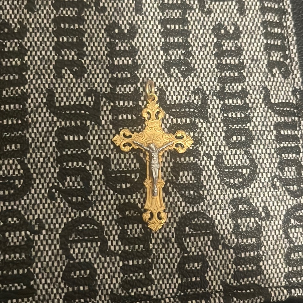 Gold filled crucifixion cross